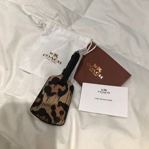 Coach Wild Beast Print Travel Luggage Tag Hang Tag