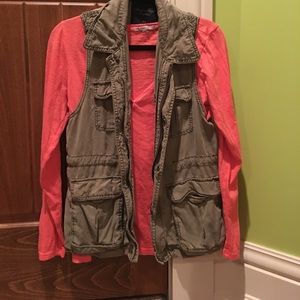 Army Green Loose Vest