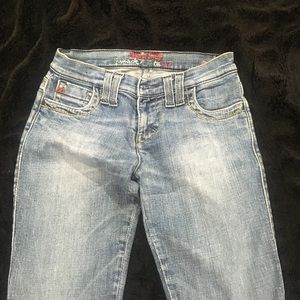 Miss sixty jeans with side zippers size 27