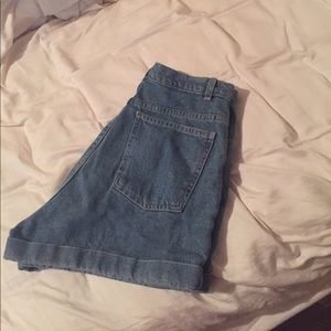 AMERICAN APPAREL HIGH WAISTED SHORTS