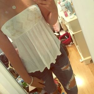 American Eagle strapless top