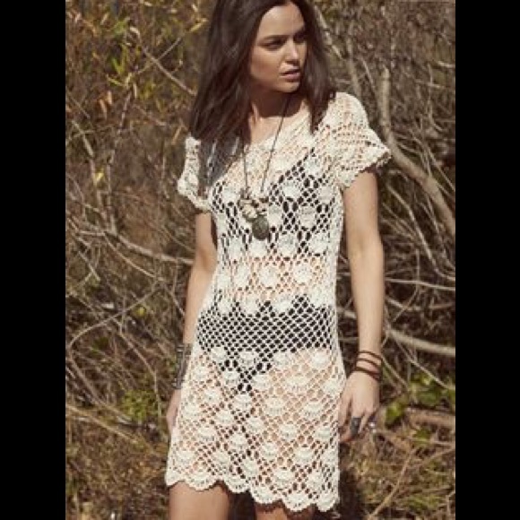 💥NWT💥Auguste The Label Boho BLACK crochet dress - Picture 4 of 4