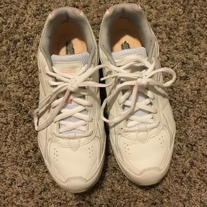 White running shoes