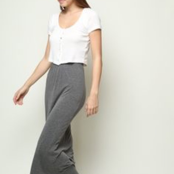 Brandy Melville Gray maxi skirt - Picture 4 of 4