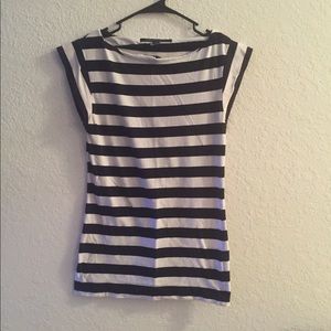 Black and white striped shirt