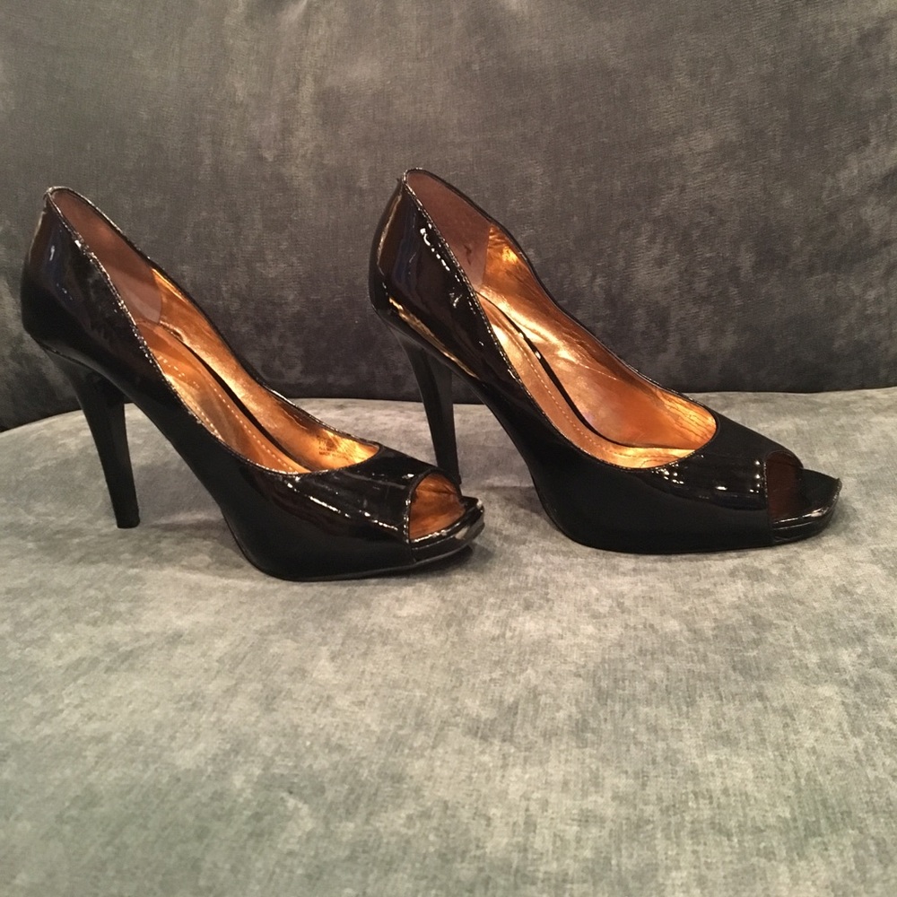 Black Patent Leather Heels