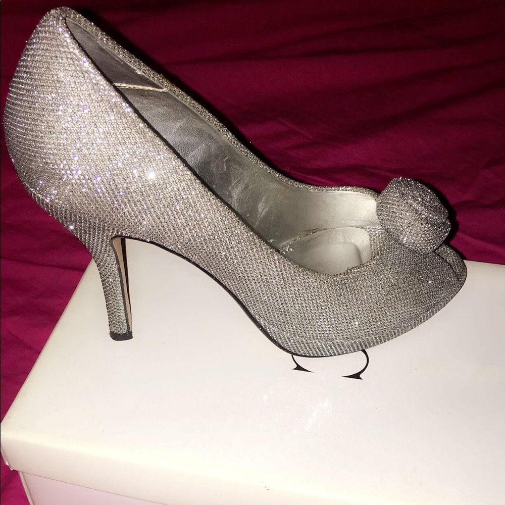 Beautiful silver sparkle High heels