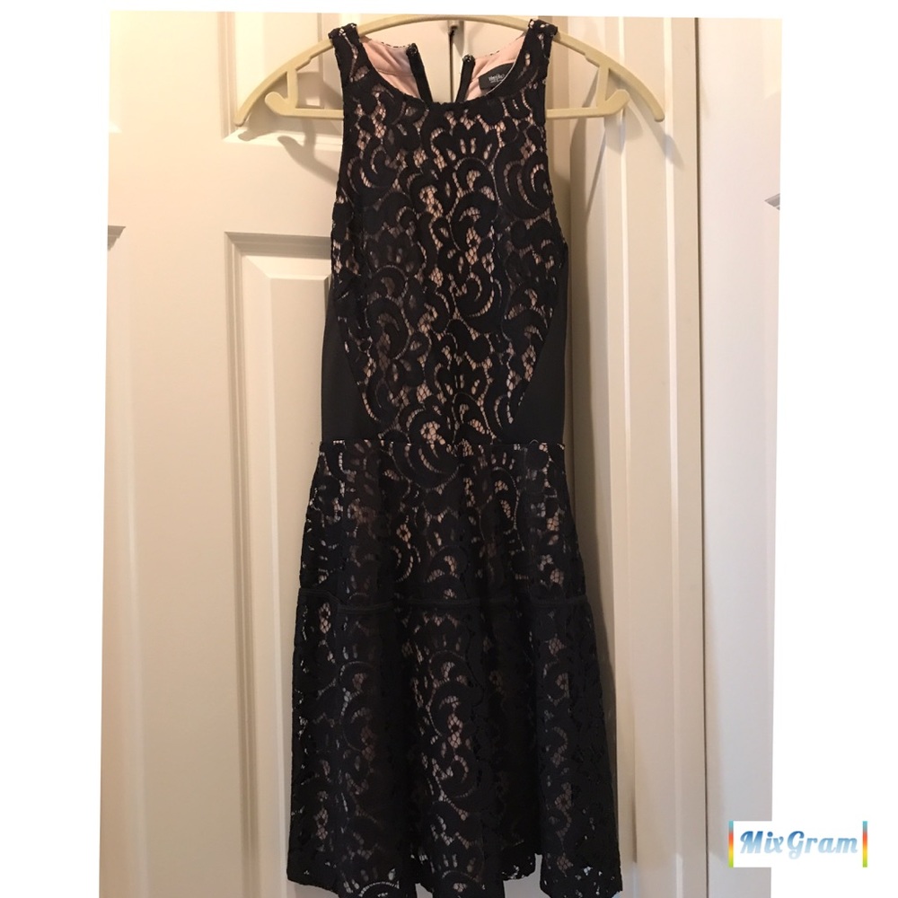 Mossimo black lace skater dress size small