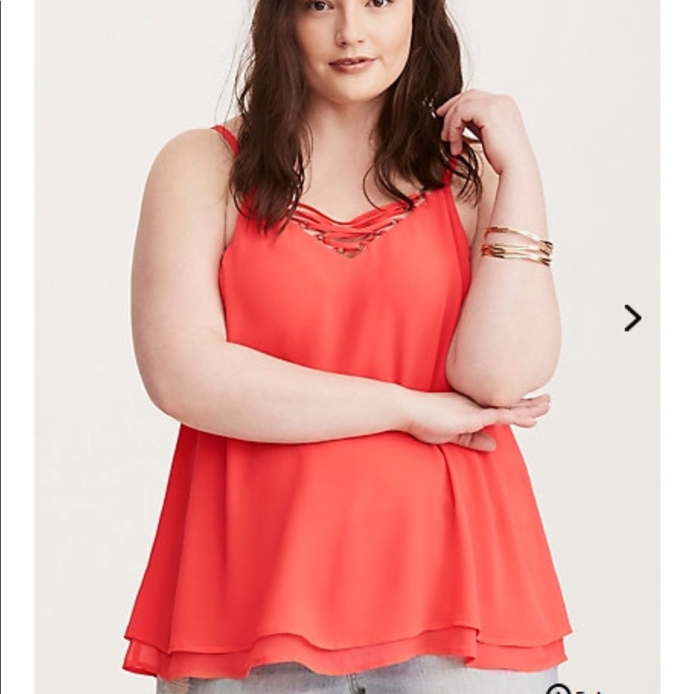 Final price 💜 Torrid double layered blouse 💖