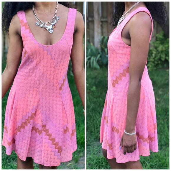 Free People Dresses & Skirts - FREE PEOPLE Crochet Fit & Flare Dress