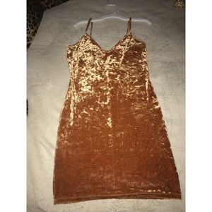 Velvet mini dress