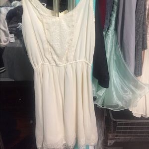 Cream lace dress