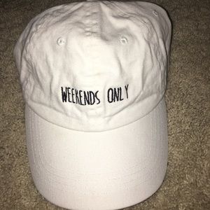 'Weekends only' women's cap