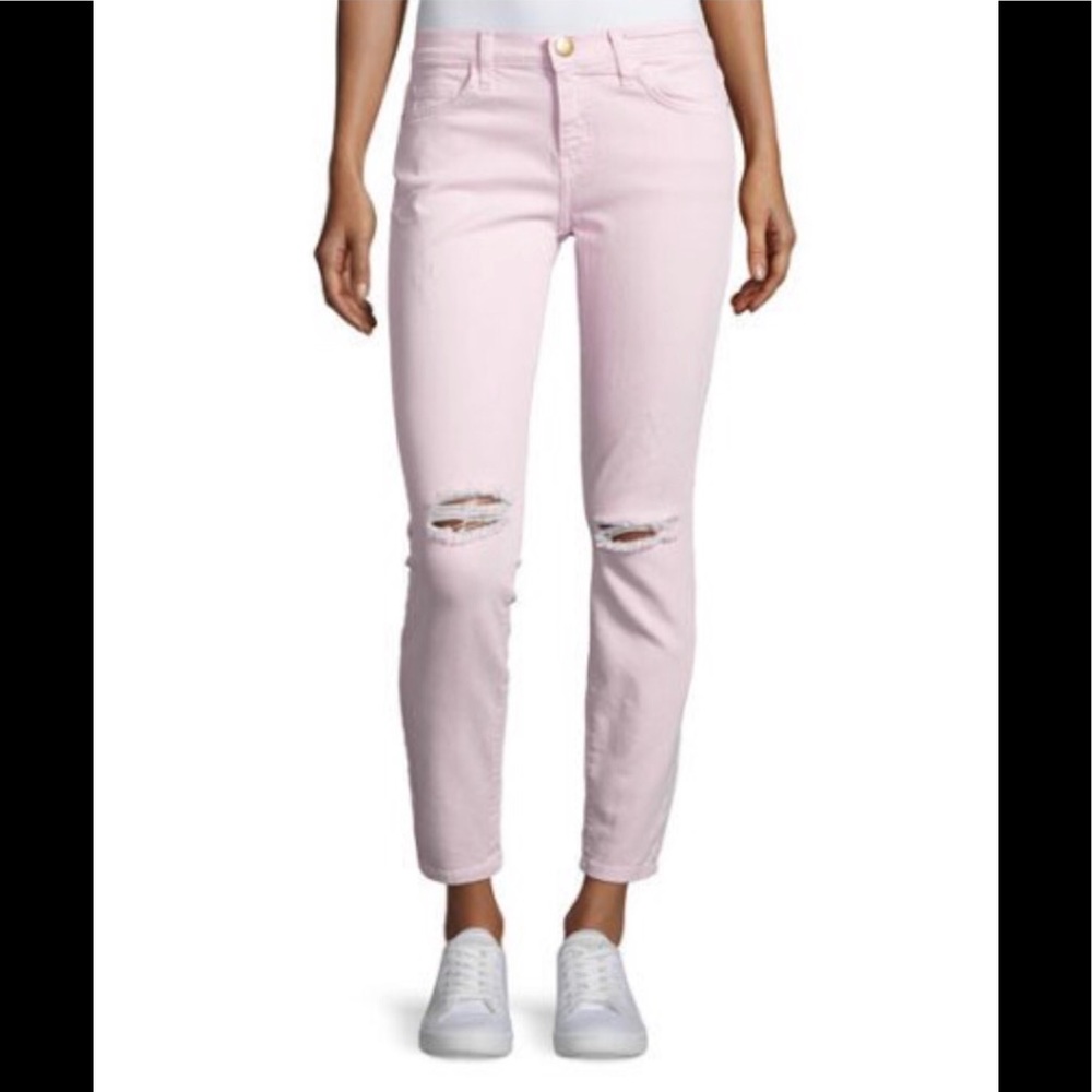 Current/Elliott Stiletto Distressed Skinny Jeans