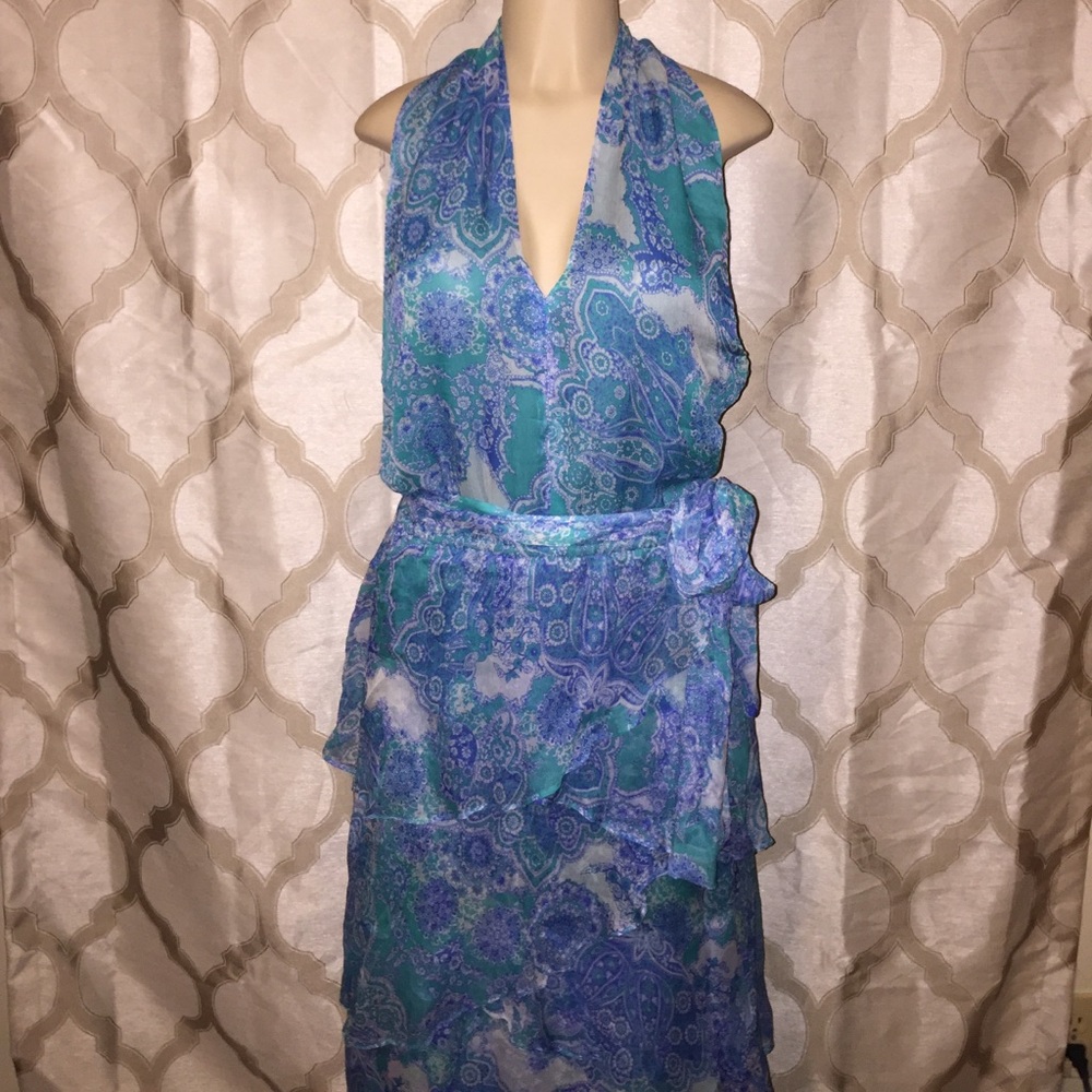 Aqua Summer Dress Size M-L