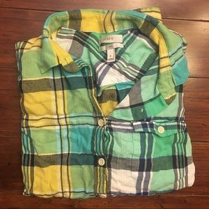 J. Crew boy flannel | size 10💚💙💛