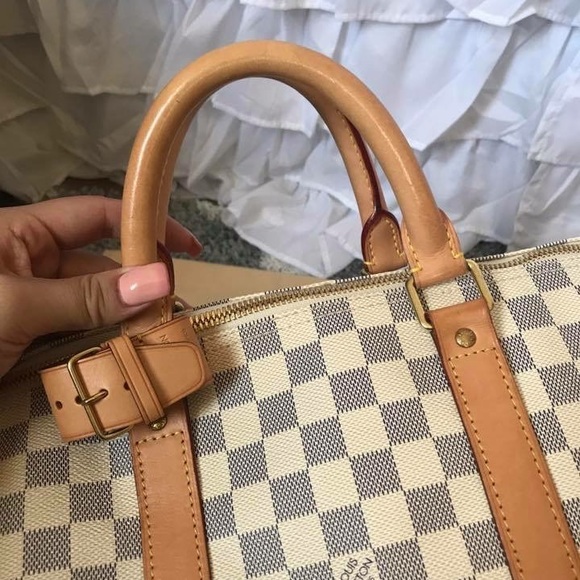 Auth Damier Azur Keepall 50 - Picture 6 of 8