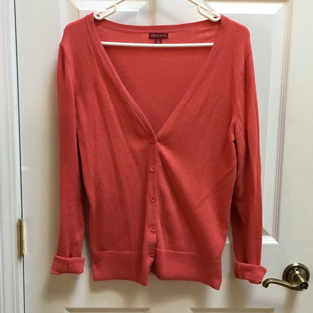 Orange-Red cardigan