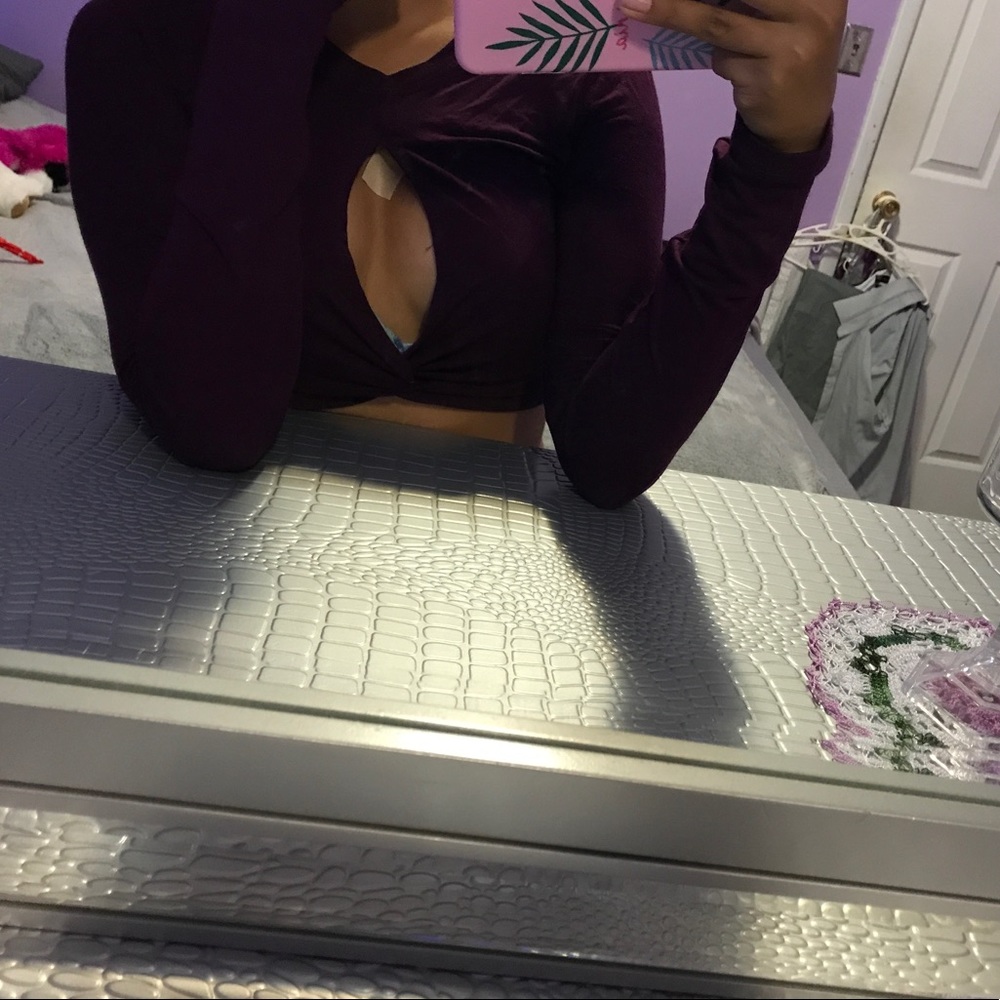 Open crop top
