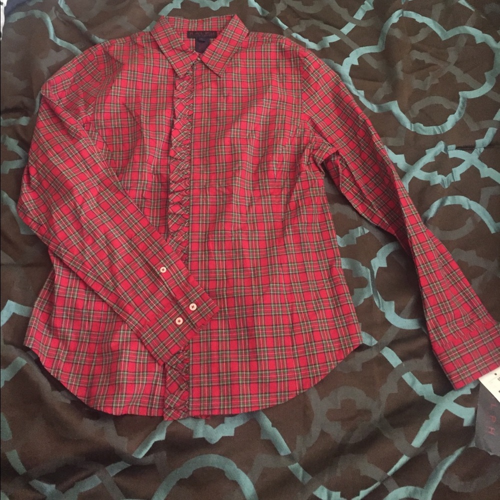 Women's plaid blouse