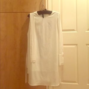 Final sale - NWT Satin white shirt/dress
