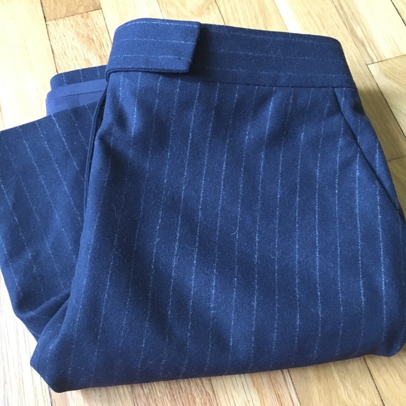 J. Crew pinstripe wool skirt - Picture 2 of 6