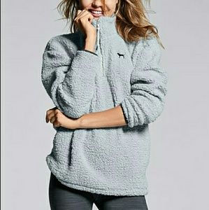 Victorias Secret Sherpa Half Zip Pullover