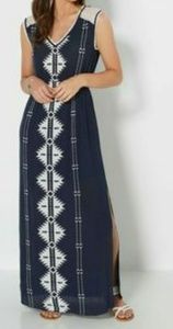 Rue21 Blue Gauze Maxi Dress