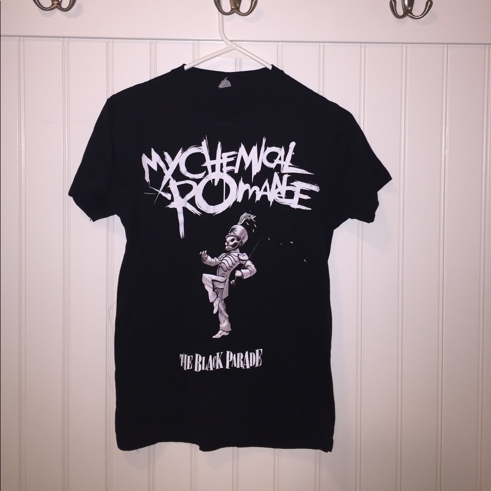 MCR My Chemical Romance WTTBP Black Band T-shirt