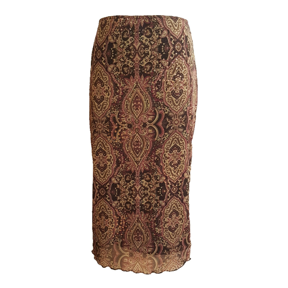 Women's A. Byer Damask Midi Skirt Size Medium