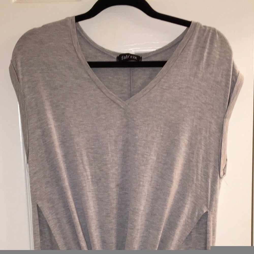 fab'rik Tie Up Front With Hi/Low Tee