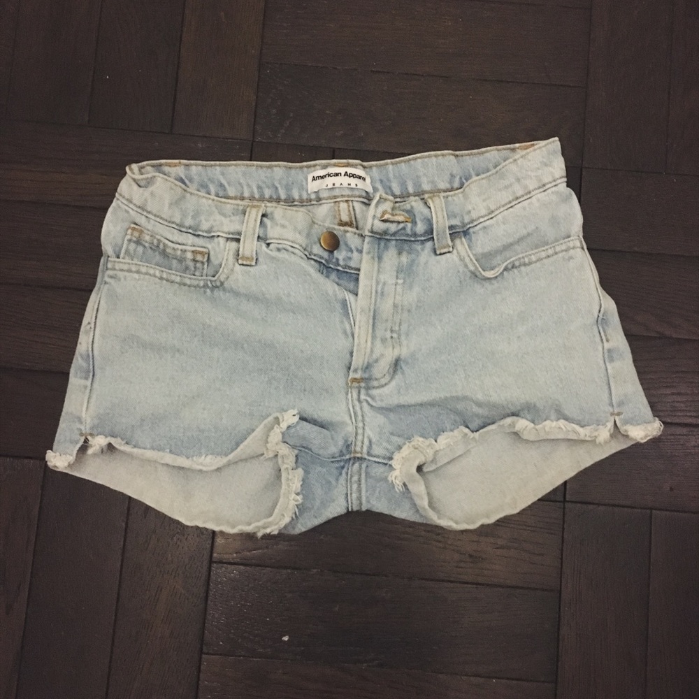 American apparel denim shorts