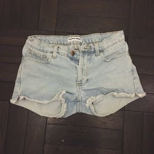 American apparel denim shorts