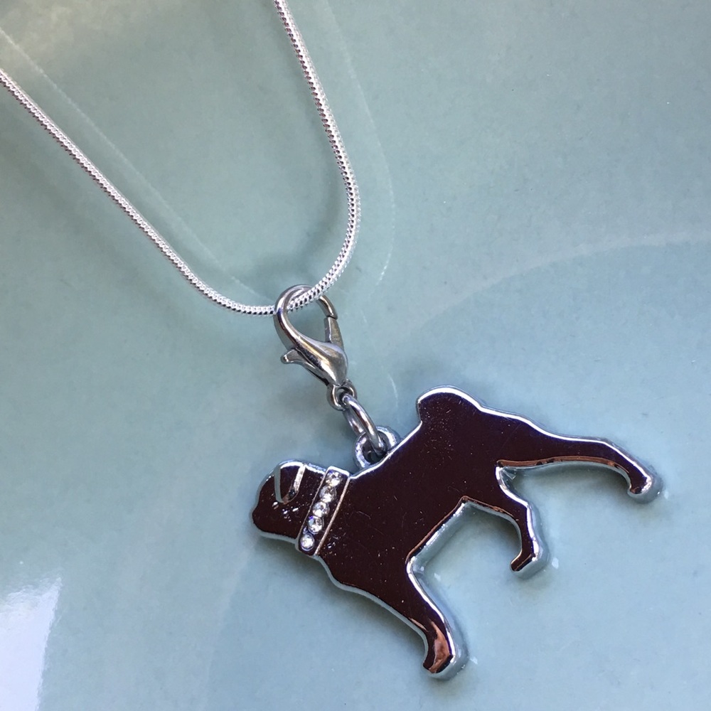 Bling💎 PUG charm on leather bracelet - Picture 6 of 8
