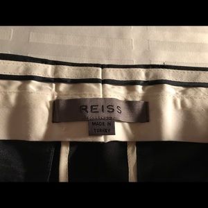 Reiss Slim Fit Navy Blue Bespoke Dress Slacks