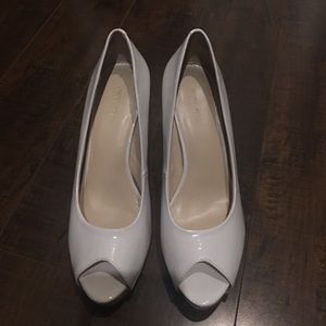 Nine West White Heels