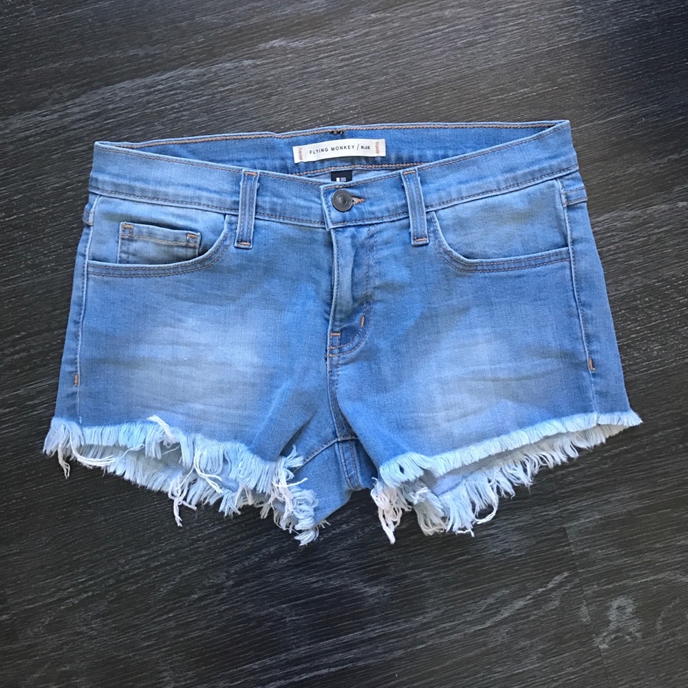 Flying Monkey Denim Shorts