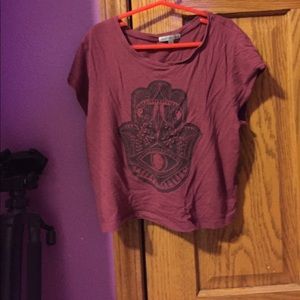 Maroon crop top