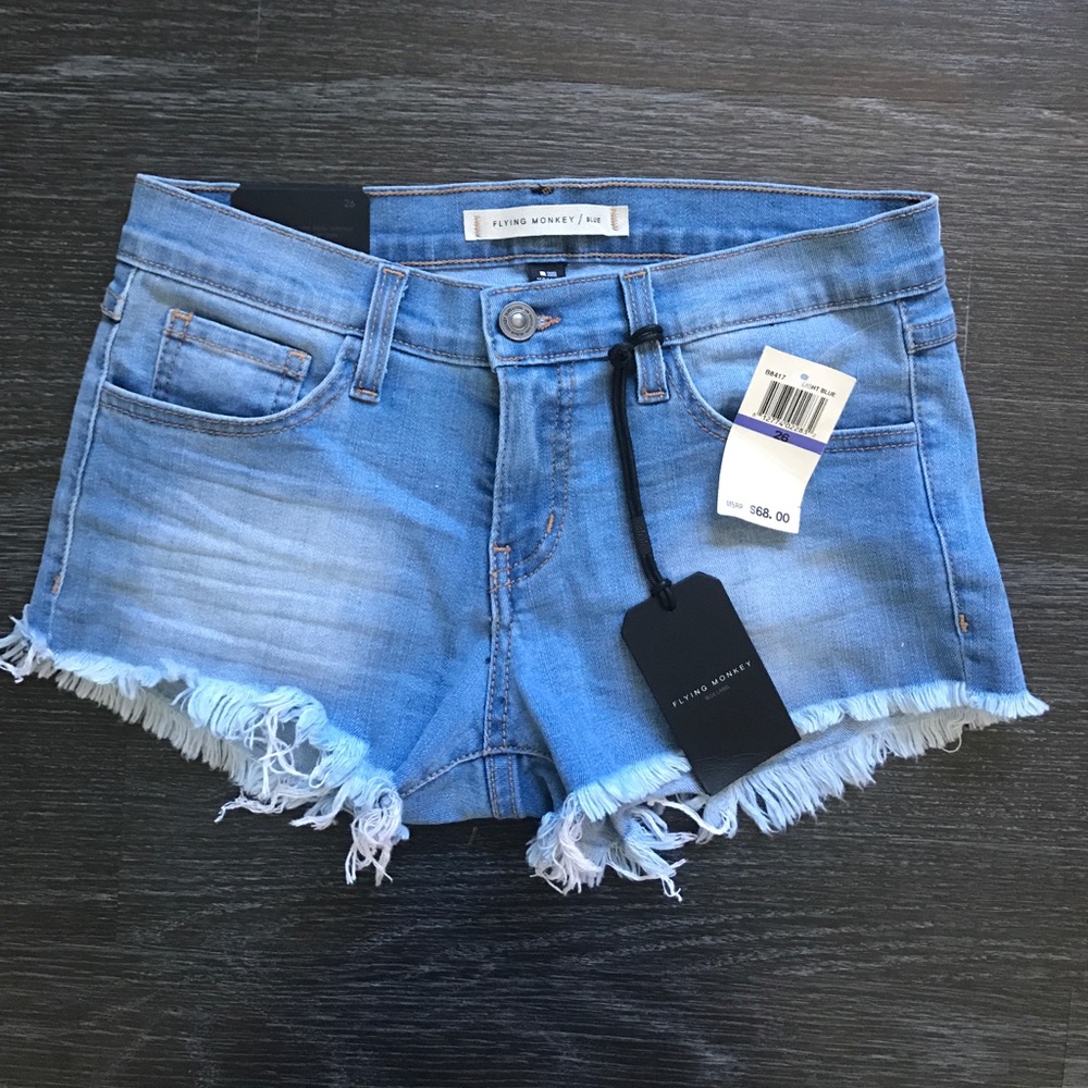 Flying Monkey Denim Shorts