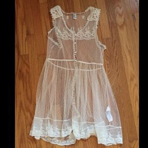 Lacey Boho See through Dress