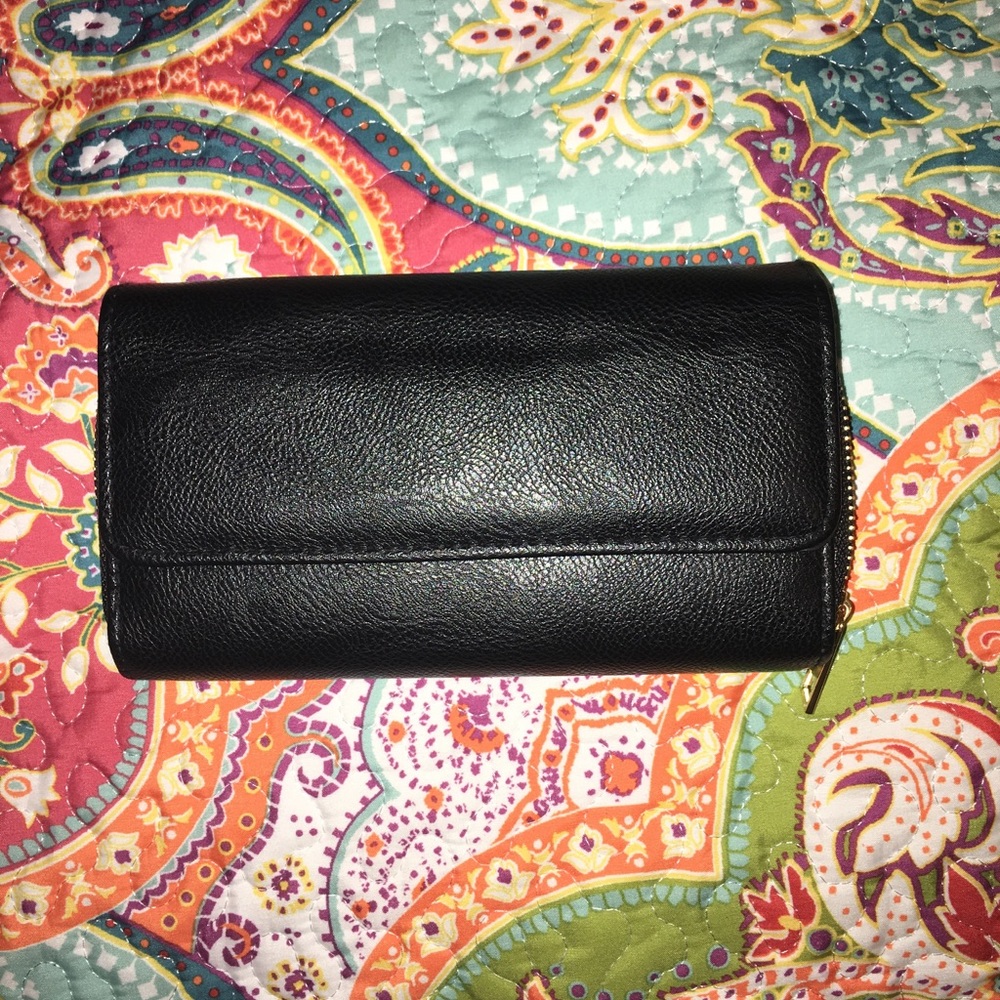 Black Faux Leather Wallet