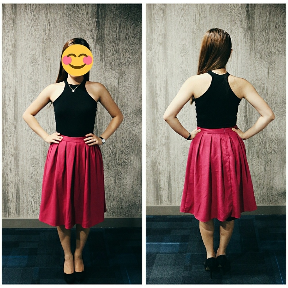 Mid Length Red Dress