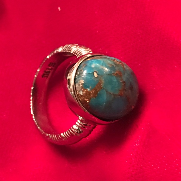 Madagascar Turquoise in Stainless Steel Sz7 - Picture 2 of 7