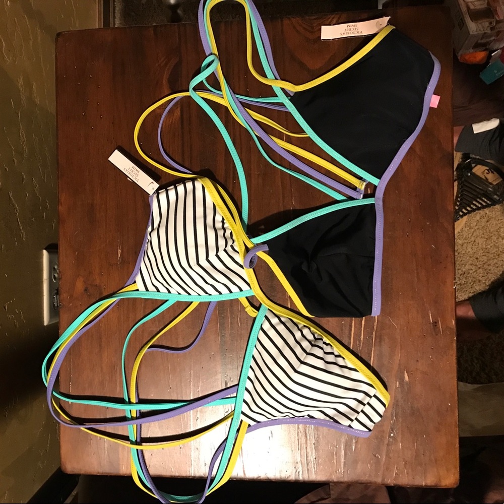 2- Victoria Secret Swim Bikini tops.