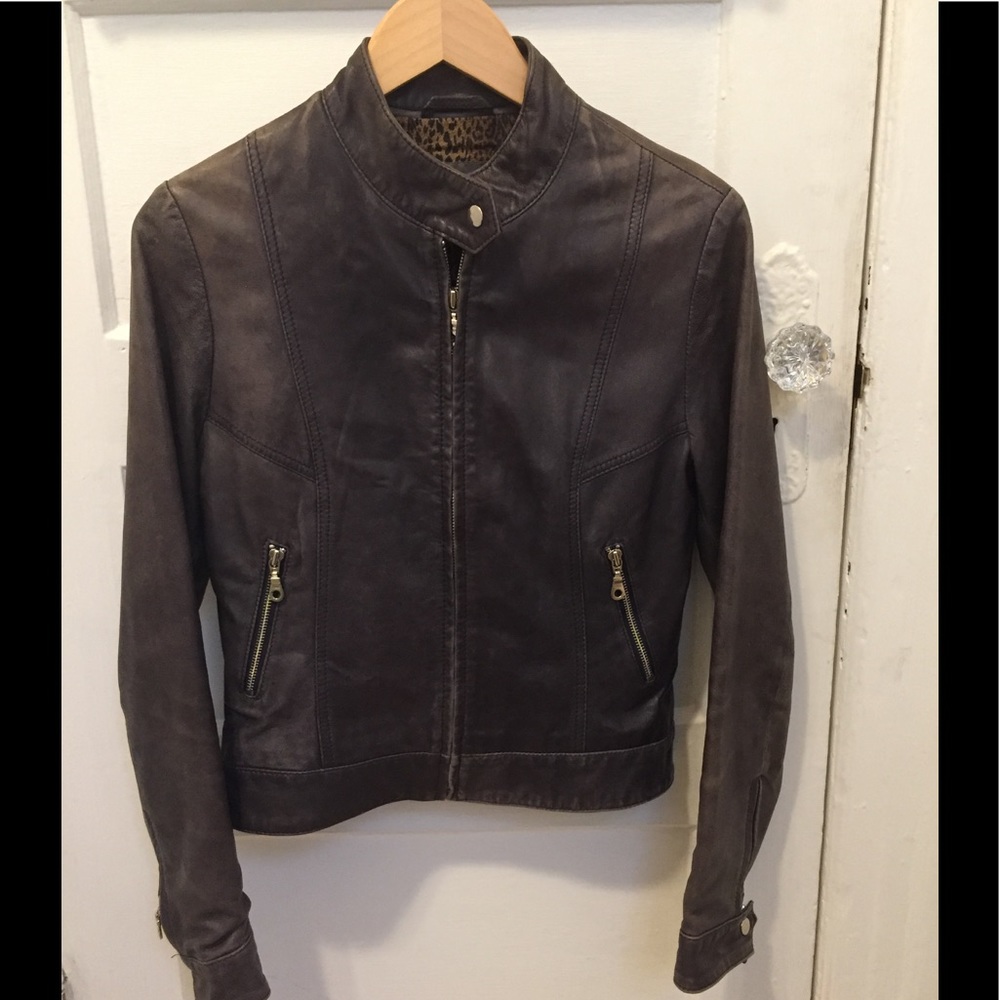 Kenna-T Leather Motorcycle Jacket from Nordstrom