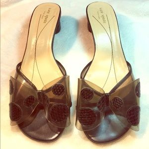Kate Spade Mules with polka dot bow