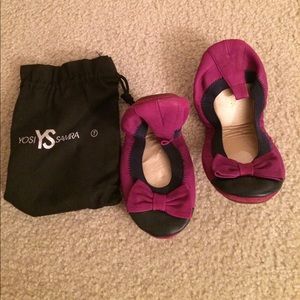 Yosi Samra Foldable Ballet Flat with Bow