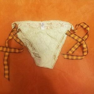 Victoria's Secret Lace Side Tie Bikini Panties