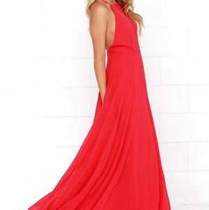 Beautiful red maxi dress
