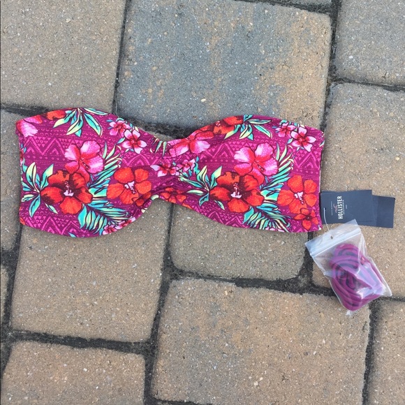 Hollister Bandeau/Halter Bikini Top - Picture 1 of 2